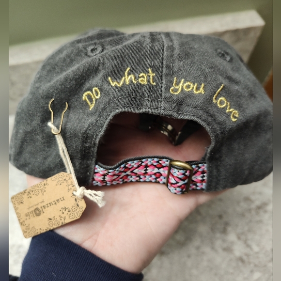 Natural Life "Do What You Love" baseball cap With Heart Patch XOXO - Picture 2 of 5